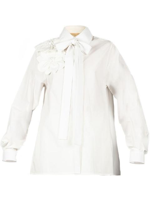 ELIE SAAB floral-appliqué shirt