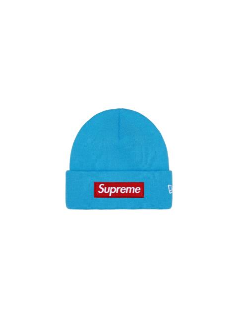 Supreme New Era Box Logo Beanie "FW25 - cyan" SU26727