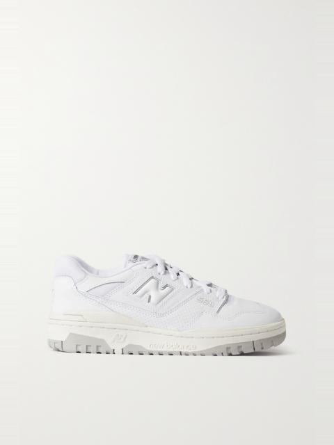 New Balance 550 mesh-trimmed leather sneakers