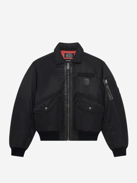 The Kooples THE KOOPLES X SCHOTT NYC BLACK BOMBER JACKET