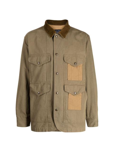 Comme des Garçons Homme contrast-collar panelled windbreaker