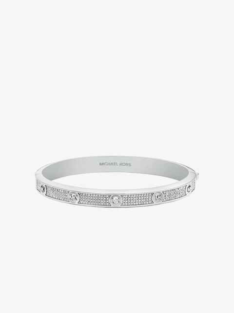 MICHAEL KORS Pavé Logo Stud Bangle