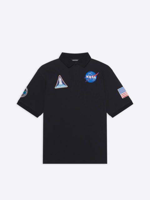 BALENCIAGA Space Polo  in Black