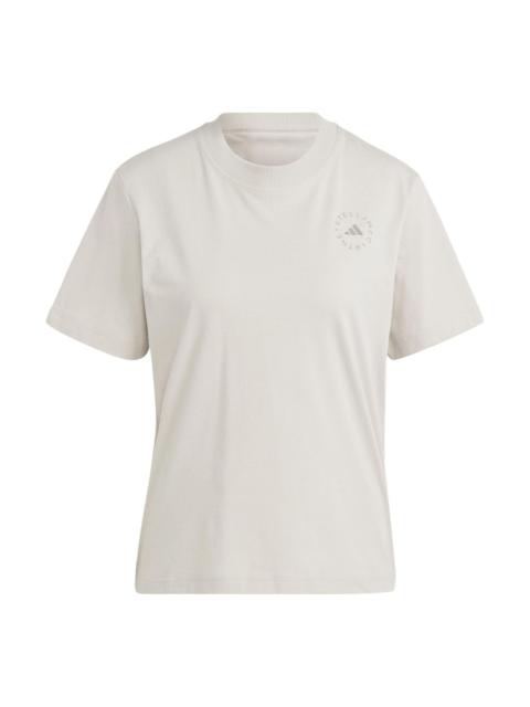 adidas (WMNS) adidas By Stella Mccartney Truecasuals Regular Sportswear Tee 'Dove Grey' IJ0569