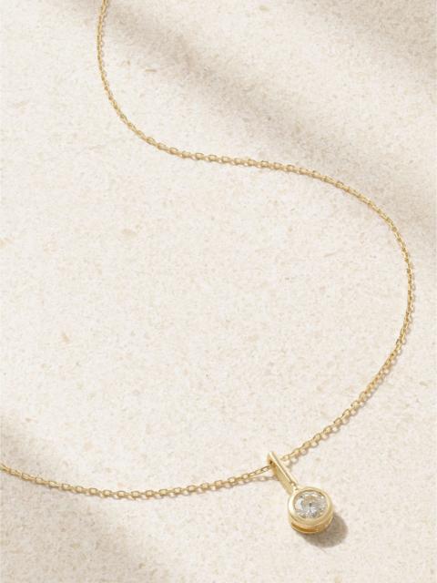 MATEO 14-karat gold diamond necklace Gold