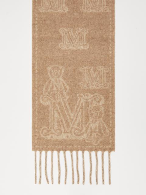 Max Mara WSANIMA Jacquard cashmere scarf