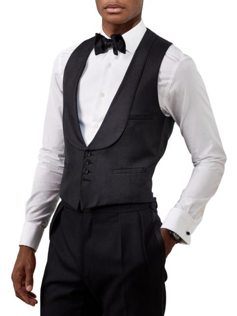 Ralph Lauren Men's Douglas Shawl-Collar Vest - Black