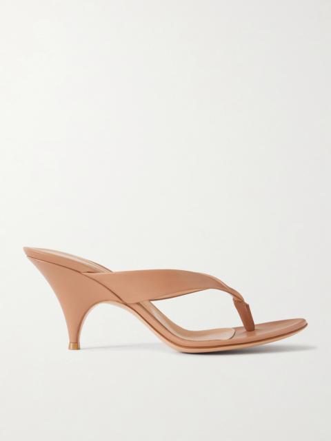 Gianvito Rossi Sofia Thong 70 Leather Sandals