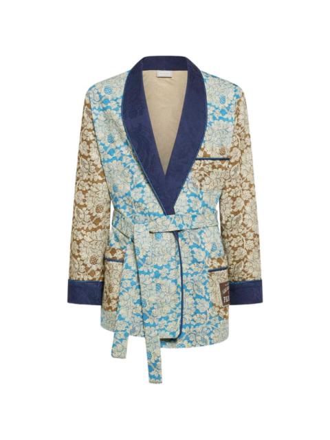 Pierre-Louis Mascia Ricordo floral-print shawl-collar jacket
