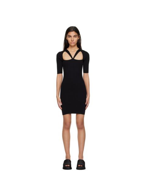 GANNI Black Cutout Minidress