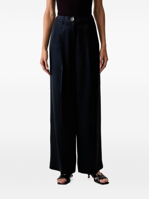 GUESS USA satin-finish wide-leg trousers