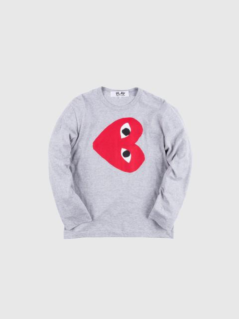 Comme des Garçons PLAY SIDEWAYS HEART L/S T-SHIRT