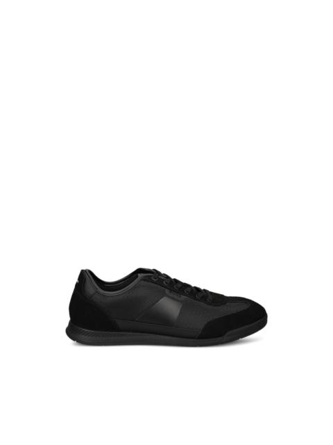 BOSS panelled leather sneakers