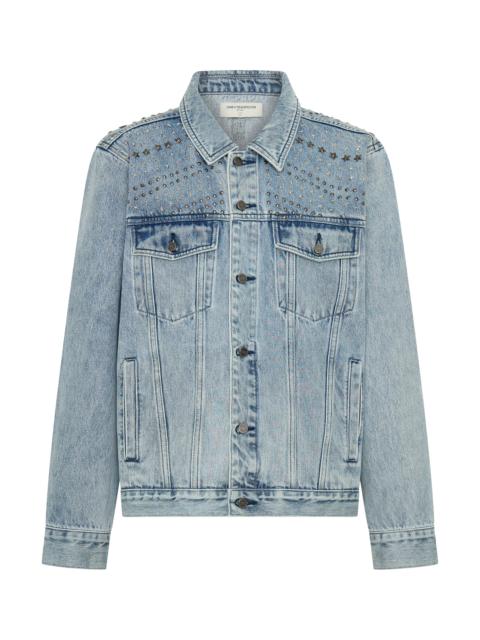 ONE TEASPOON 25th Anniversary Limited Edition Trucker Studded Denim Jacket - Salty Dog