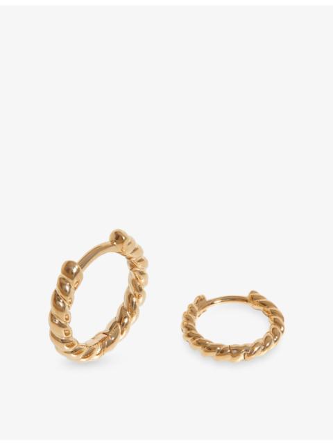 MISSOMA Rope 9ct Gold Huggies Earrings