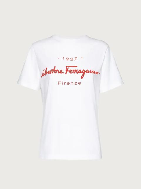 FERRAGAMO 1927 SIGNATURE T-SHIRT