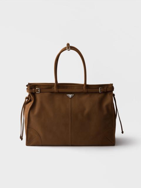 Prada Prada Bonnie nubuck leather tote bag