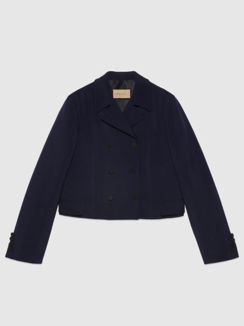 GUCCI Wool mohair jacket with belt