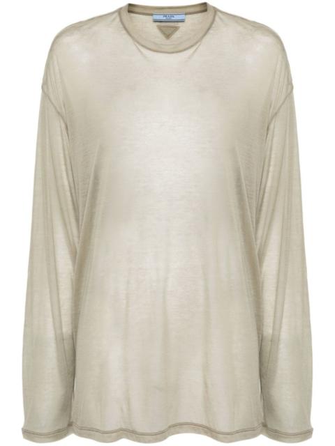 Prada semi-sheer T-shirt