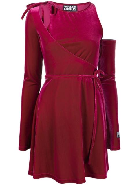 VERSACE JEANS COUTURE cut-out velvet dress
