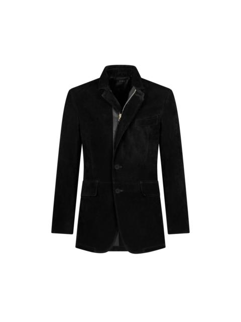 CASHMERE SUEDE SARTORIAL BLAZER