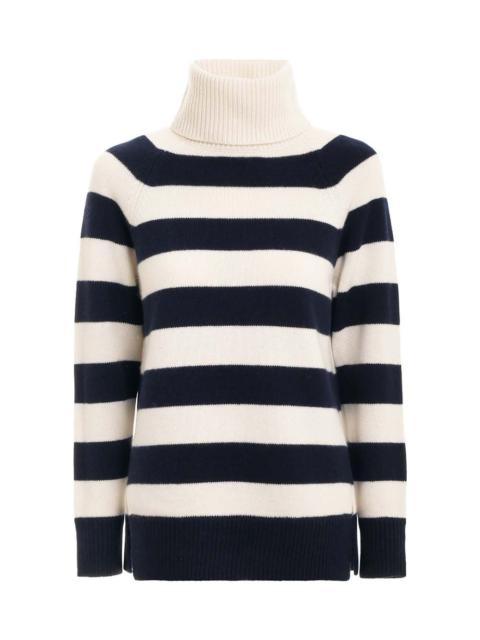 Zimmermann STRIPED ROLL NECK SWEATER