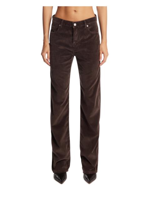 GUEST IN RESIDENCE Brown Ribbed Weekender Jeans