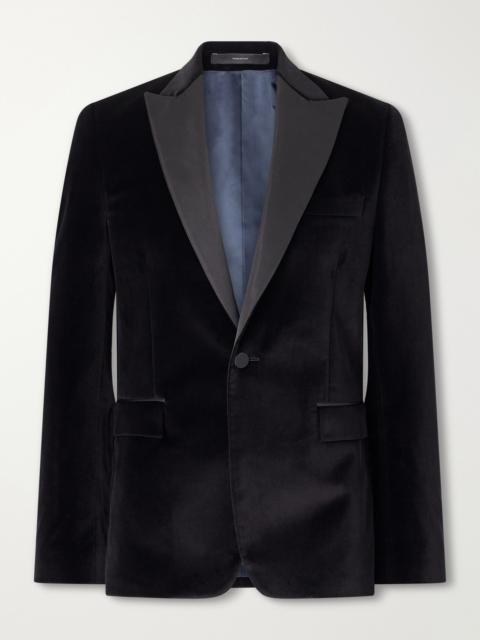 Paul Smith Satin-Trimmed Cotton-Velvet Tuxedo Jacket
