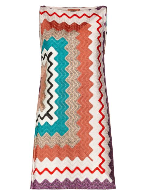 Chevron Strapless Knit Dress