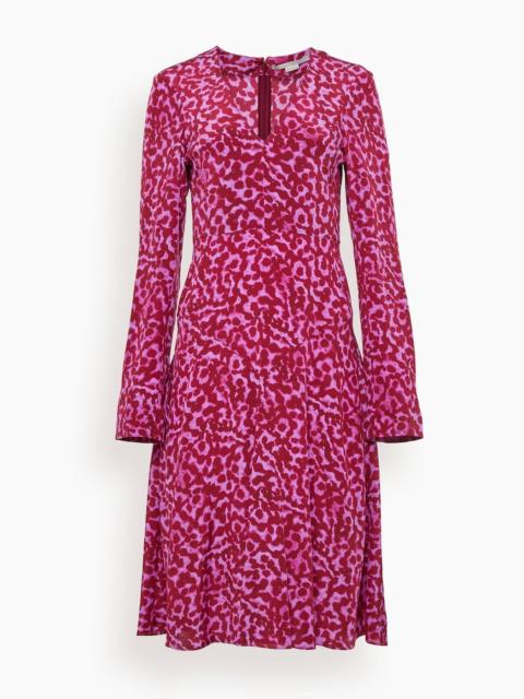 Stella McCartney Tilted V Dress in Bubble Gum