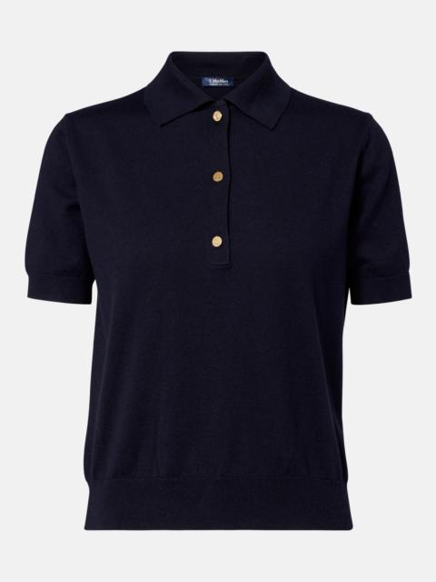 'S Max Mara Cotton, silk, and cashmere polo sweater