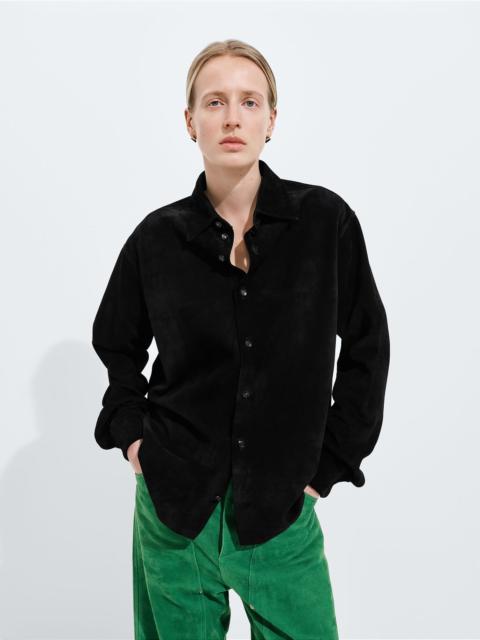 Bottega Veneta Suede Leather Shirt