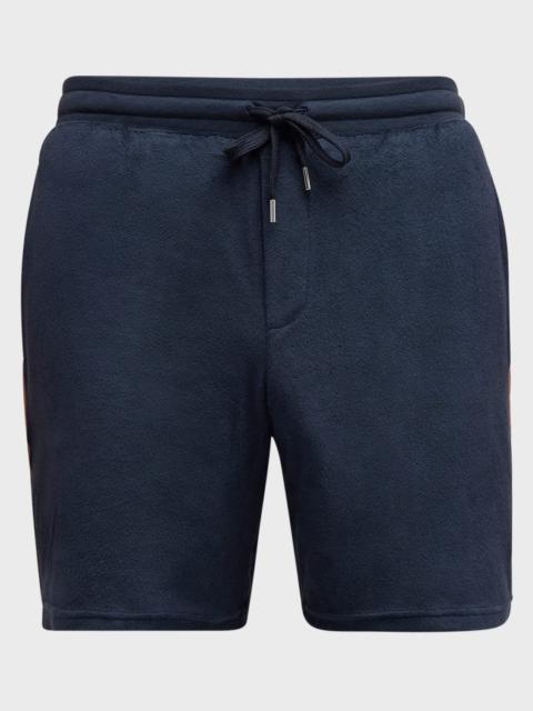 Paul Smith Men's Toweling Side-Stripe Shorts