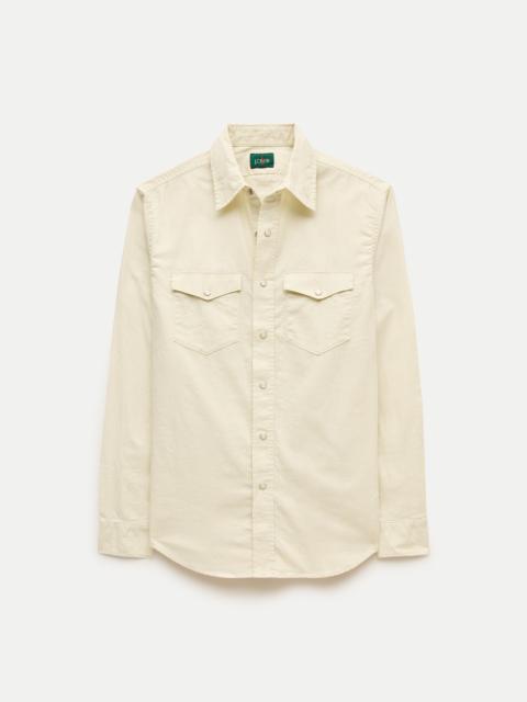 J.CREW Western chambray shirt in linen-cotton blend