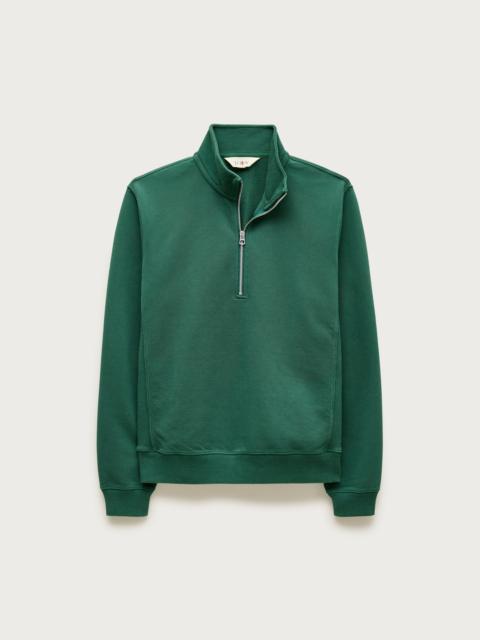 J.CREW Washed court terry quarter-zip pullover