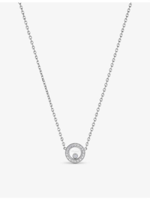 Chopard Happy Diamonds Icons 18-carat white gold and 0.19ct diamond necklace