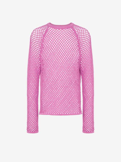 Moschino OPEN-KNIT COTTON AND NYLON JUMPER