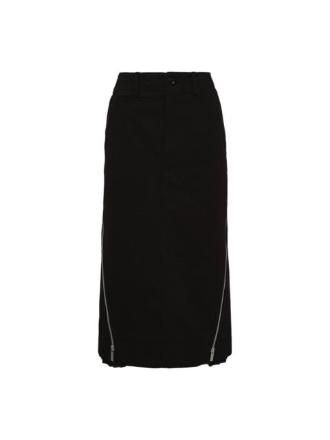 sacai Kichu Cotton Chino Skirt