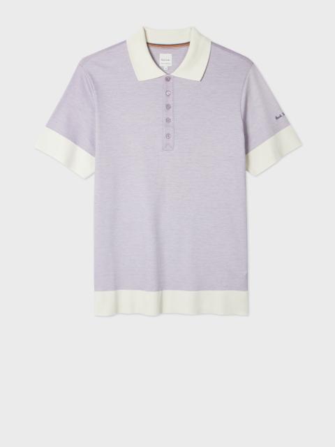 Paul Smith Lilac Lyocell-Blend Polo Shirt With Contrast Trim