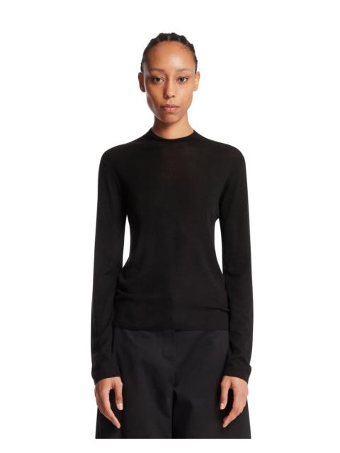 The Row Black Silk Top