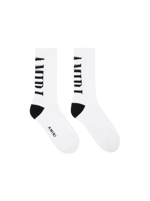 AMIRI White & Black Vertical Core Socks