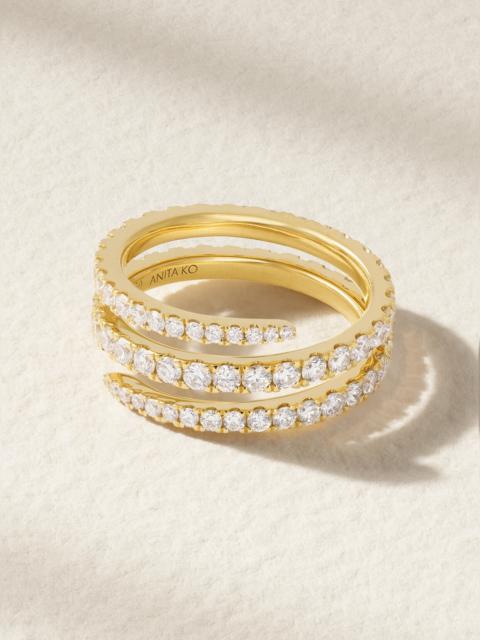 ANITA KO Coil 18-karat Gold Diamond Ring