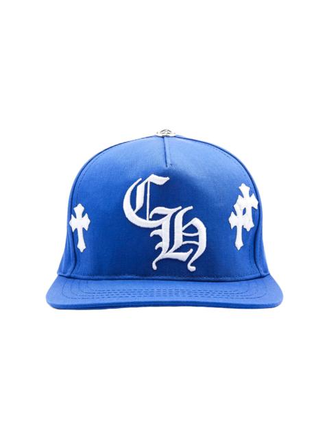 Chrome Hearts Cross Patch Baseball Hat "Blue / White" CHRM1849