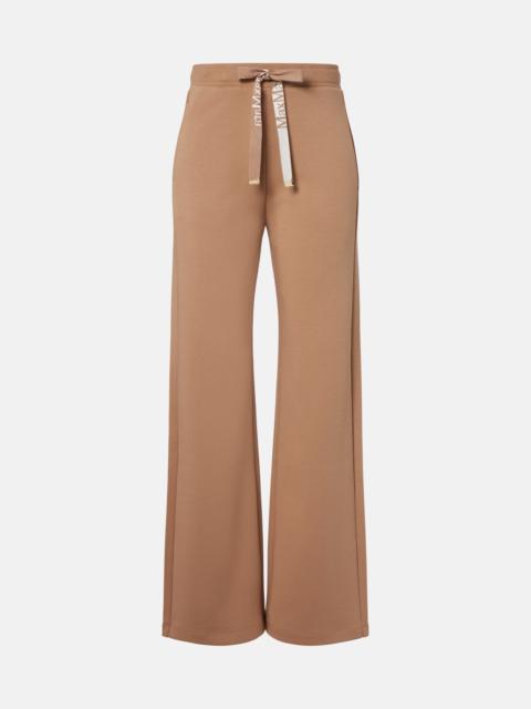 'S Max Mara Cotton-blend jersey wide-leg sweatpants