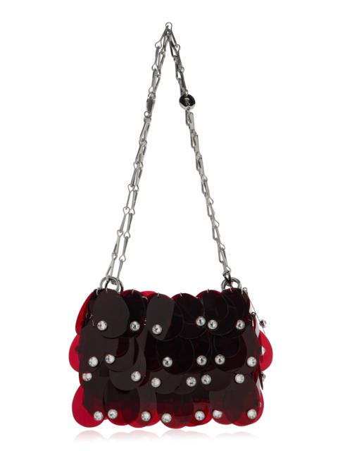 rabanne Layered Paillette Shoulder Bag metallic