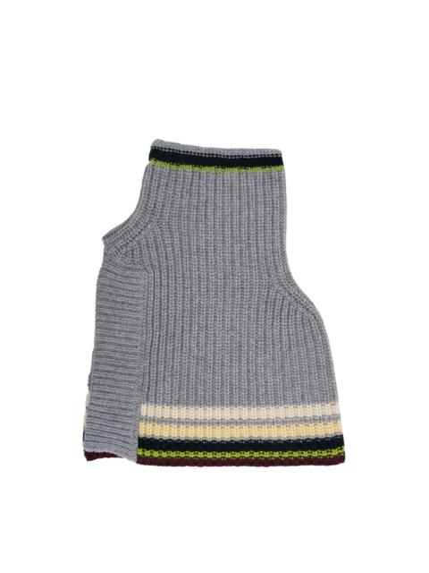 Dries Van Noten Striped Knit Collar