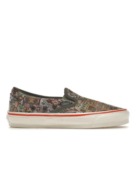 Vans Vault UA OG Classic Slip-On LX Nigel Cabourn Carpet Green Mix