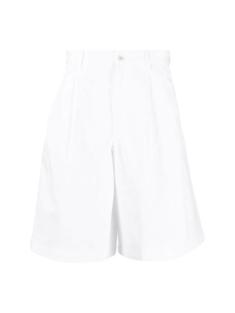 knee-length cotton shorts