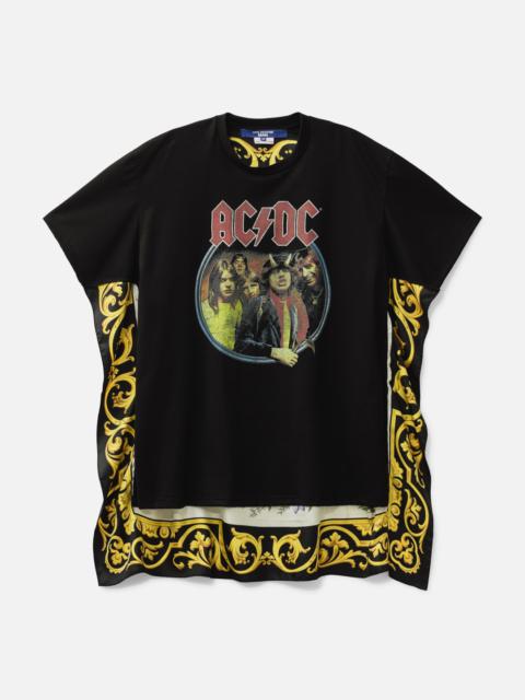Junya Watanabe MAN AC/DC SILK SCARF T-SHIRT