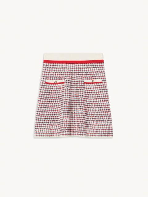 Sandro Fancy stitch knitted skirt